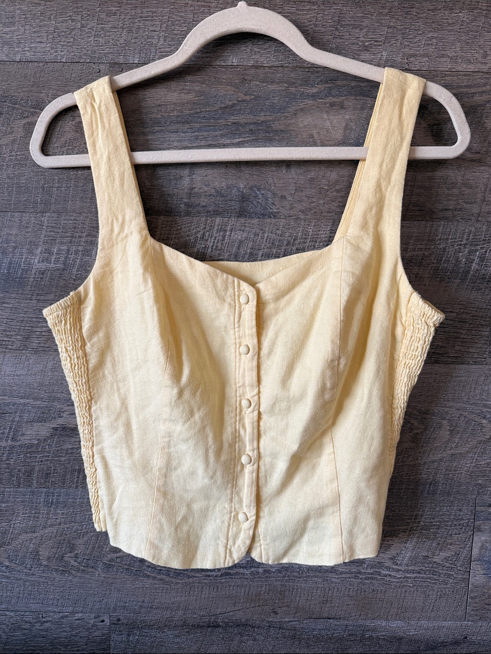 old navy • button-front sweetheart vest - Picture 2 of 7